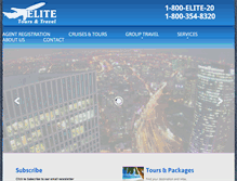 Tablet Screenshot of elite-tours.com